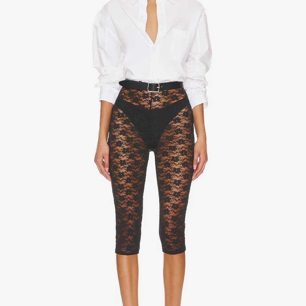 Majorelle Cristina Cropped Lace Capri Pant